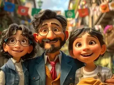 Arte ilustrativa de animação