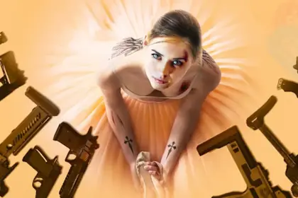 Arte ilustrativa de filme de ação