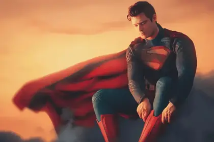 Arte ilustrativa de filme de super-heróis